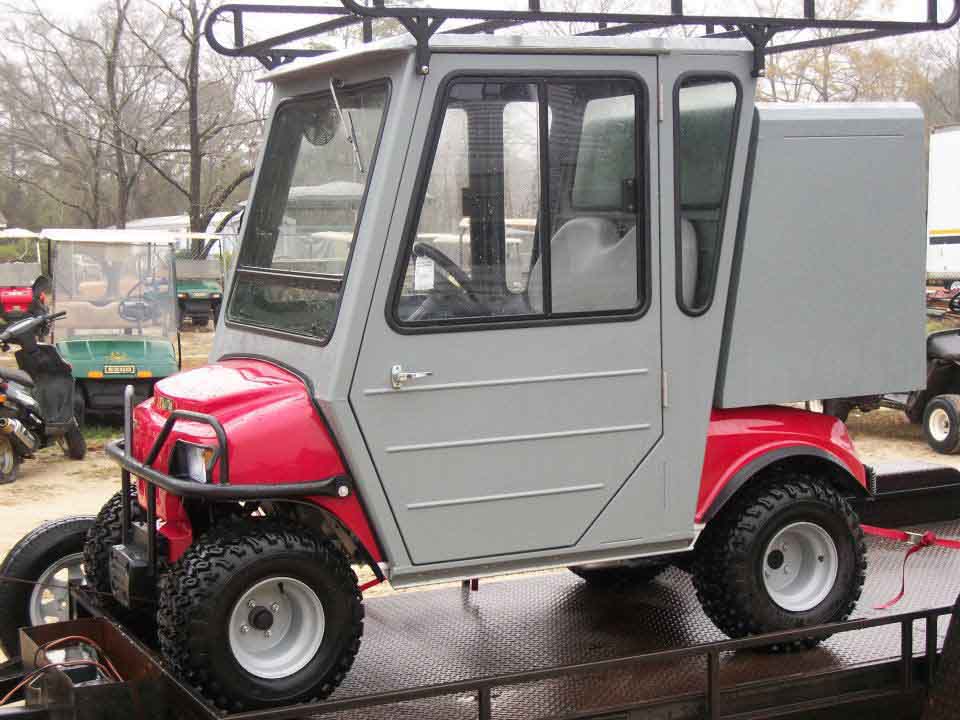 2 Seater Utility Golf Car Side view