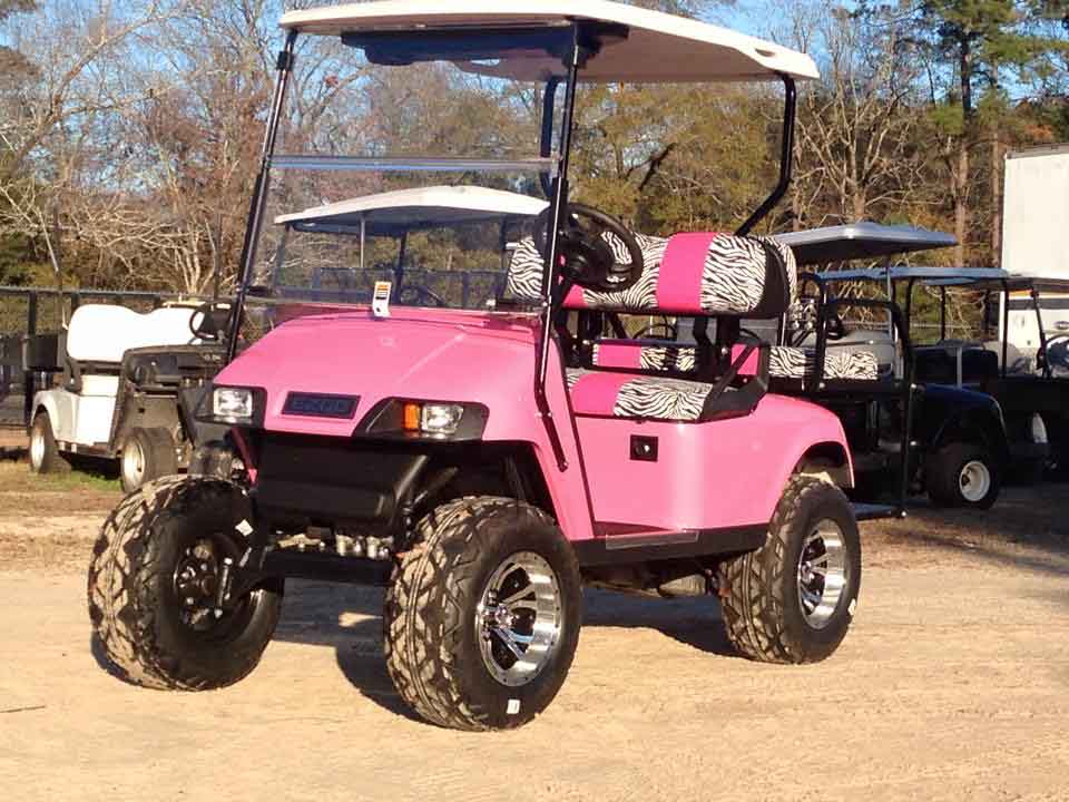 4 Seater Pink Golf Car
